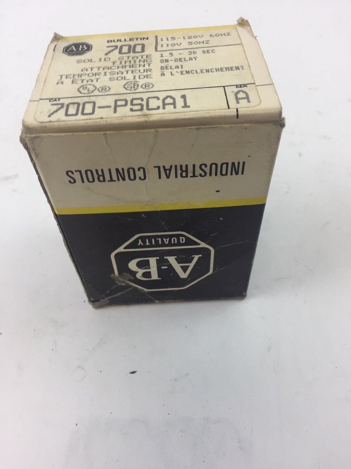 ALLEN BRADLEY 700-PSCA1 SOLID STATE TIMING ATTACHMENT 115-120V 60HZ 110V 50HZ