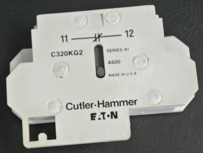 CUTLER-HAMMER C320KG2 AUXILIARY CONTACT / SIDE ADDER / 1 N.C. / NEW SURPLUS