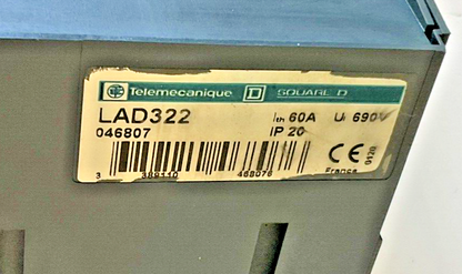 TELEMECANIQUE SQUARE D LAD322 POWER SPLITTER BOX 60A