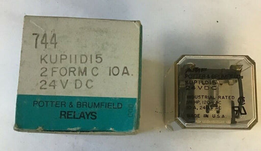 POTTER & BRUMFIELD KUP11D15 24VDC RELAY 240VAC 10A 1/4HP