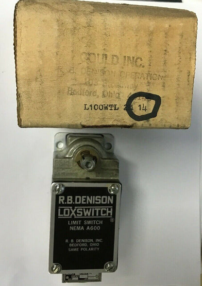 GOULD R.B.DENISON LIMIT SWITCH L100WTL-2M CONTACT 14