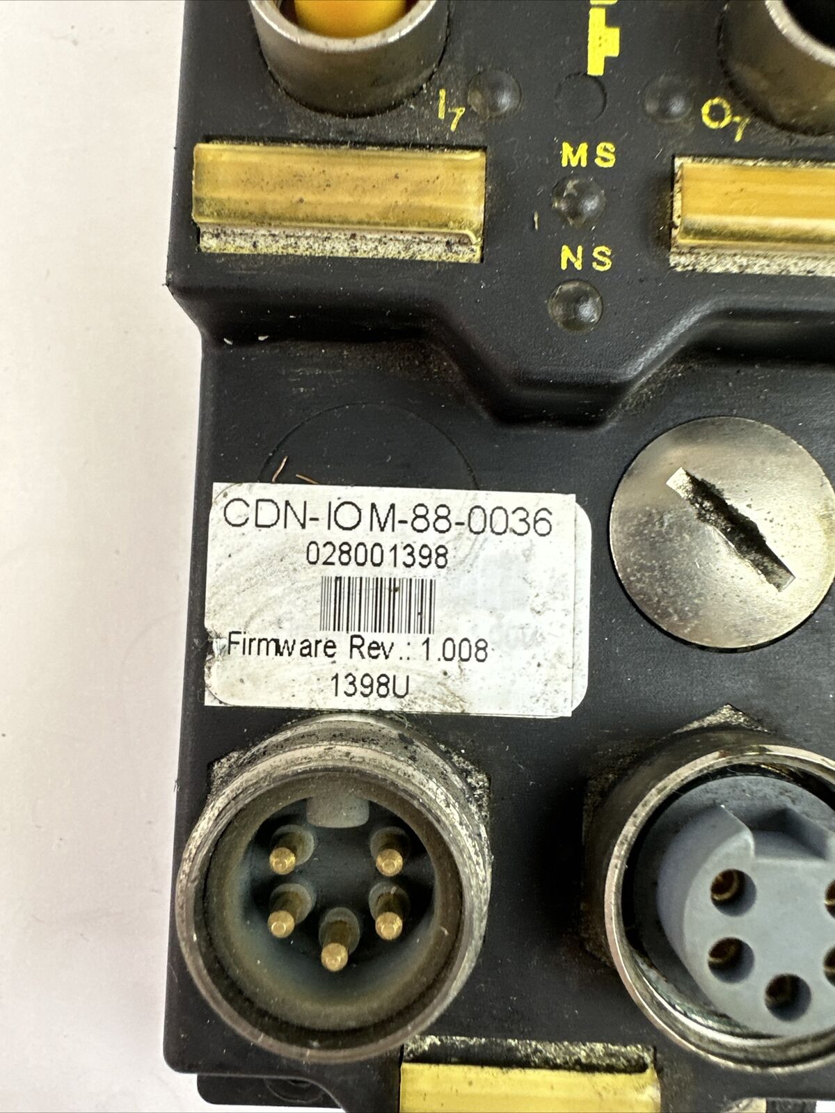 TURCK CDN-IOM-88-0036 BUS STOP DEVICENET 8 I/O STATION FIRMWARE 1.008 11-26VDC