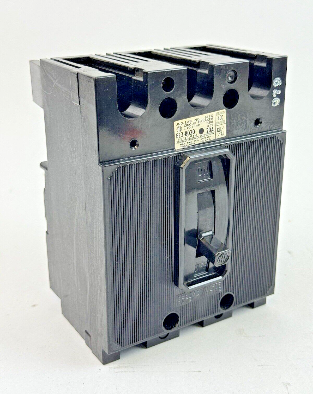 ITE / SIEMENS - EE3-B020 - MOLDED CASE CIRCUIT BREAKER - 3 POLE/20A/240 VAC