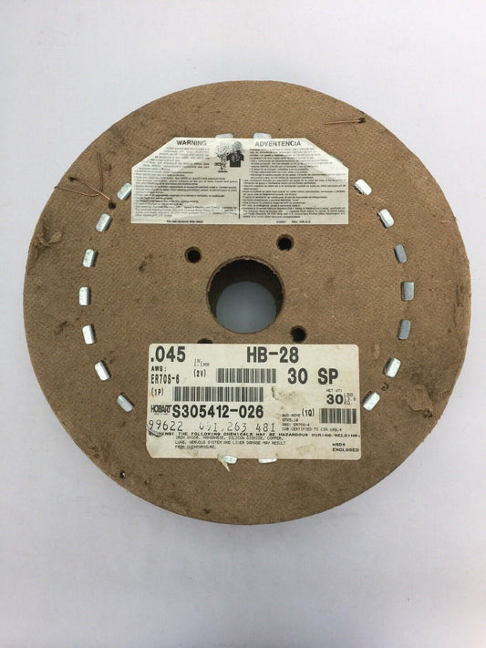 HOBART ER70S-6 WELDING WIRE 30LBS 0.045 HB-28 30 SP S305412-026