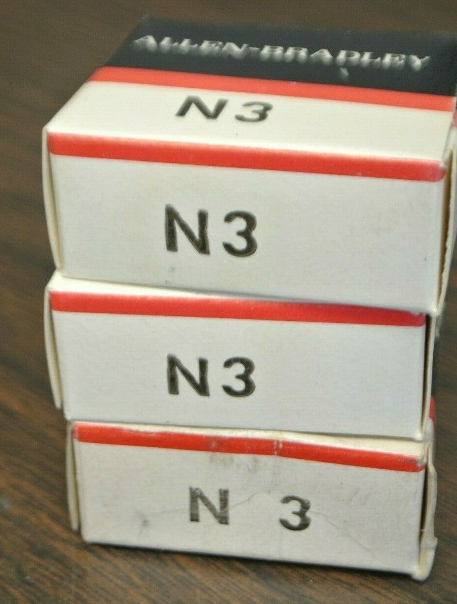 LOT of 3 / ALLEN-BRADLEY N3 THERMAL OVERLOAD HEATER ELEMENT / NEW SURPLUS