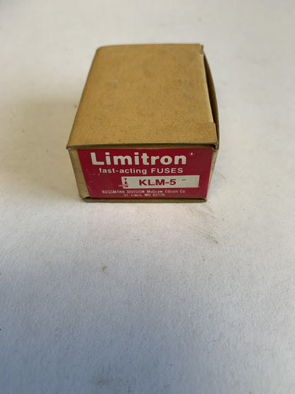 Bussmann Limitron KLM5 5A Fuse "Lot of 10"