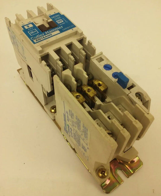 CUTLER HAMMER AN16AN0, STARTER, SIZE 00, 9A, 600V, 3PH, 2H.P., W/ C306DN3, NEW