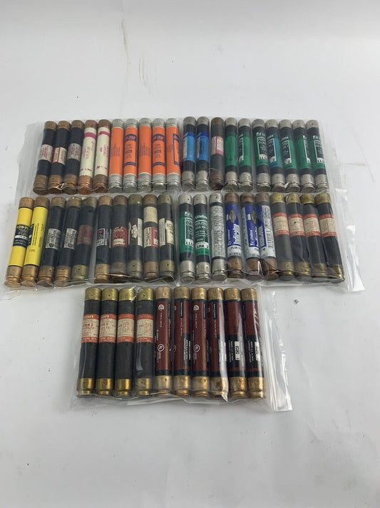 Lot of 10 Assorted 2A 600V Fuses