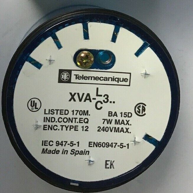TELEMECANIQUE XVAC361 STACKABLE LIGHT BLUE LENS