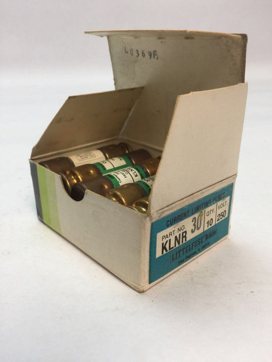 LITTELFUSE KLNR 30 CURRENT LIMITING FAST ACTING FUSE 250VAC 30AMP (BOX OF 10)