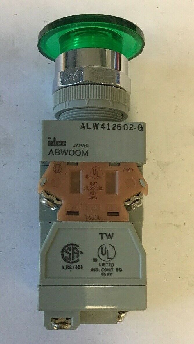 IDEC PUSH BUTTON ALW412602-G 120-600VAC 110-600VDC 10A