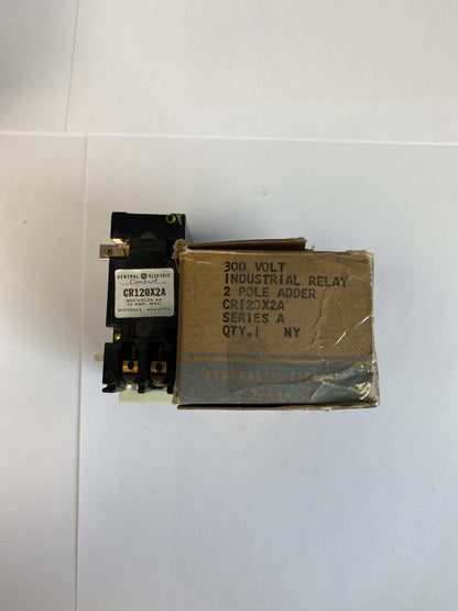 General Electric CR120X2A 10A 300V 2 Pole Industrial Relay