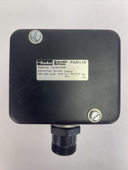 PARKER W21546183B PAR 15 SOLENOID TYPE NORMALLY CLOSED 120V 60HZ