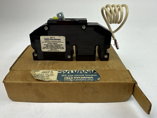 SYLVANIA HRGF-15 QR LINE CIRCUIT BREAKER 15AMP 1POLE 120VAC TYPE R38