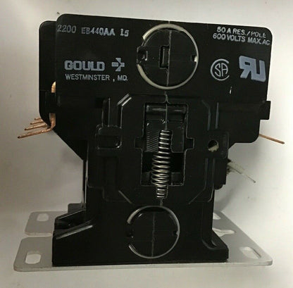 GOULD 1182 346466.00015 CONTACTOR 600VAC  50A RES/POLE COIL 110-120V