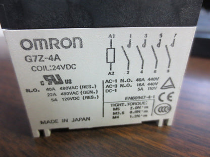OMRON G7Z-4A - POWER RELAY - NO SCREWS