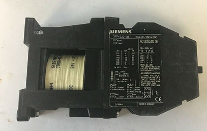 SIEMENS 3TF4222-0BB4 CONTACTOR 30A 600VAC