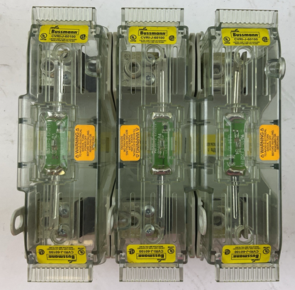 BUSSMANN JM60100-3CR FUSE HOLDER 600V 100A CVRI-J-60100 FUSE COVER