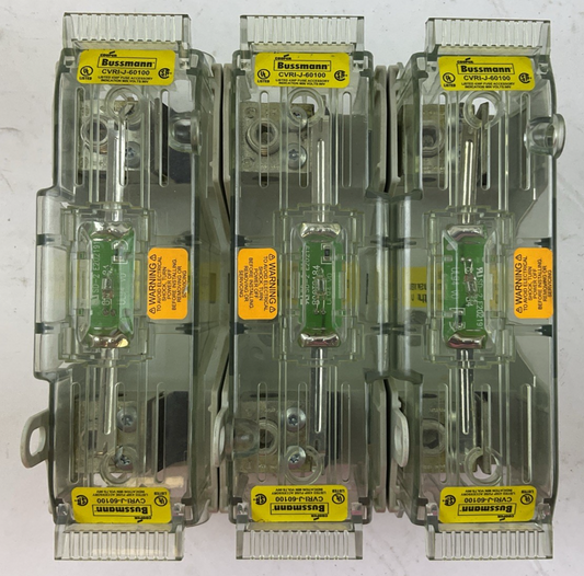 BUSSMANN JM60100-3CR FUSE HOLDER 600V 100A CVRI-J-60100 FUSE COVER