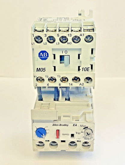ALLEN BRADLEY - 193-EA1EB SER. B OVERLOAD RELAY & 100-MO5NZ*3 SER. A 24VDC COIL
