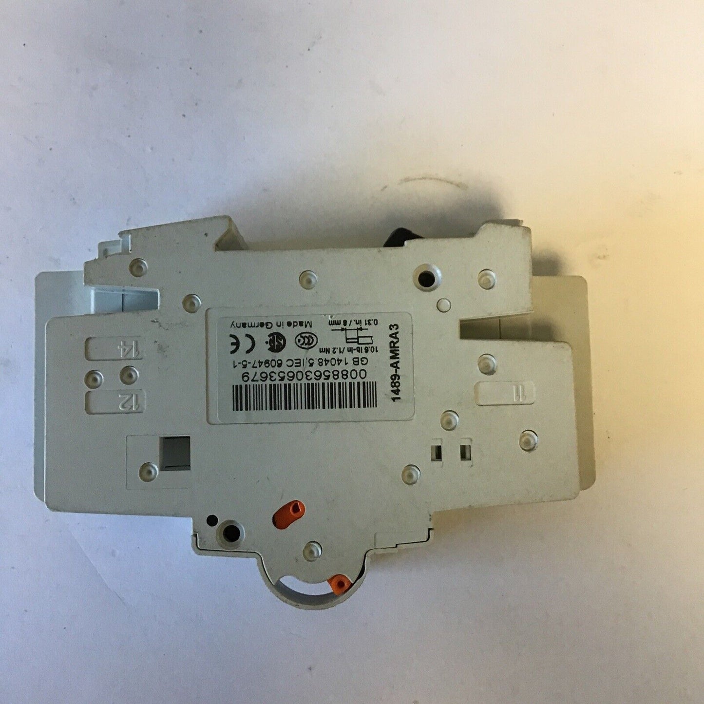 ALLEN BRADLEY 1489-M C 5A 1POLE CIRCUIT BREAKER W/ 1489-ABRA3 AUX. CURCUIT