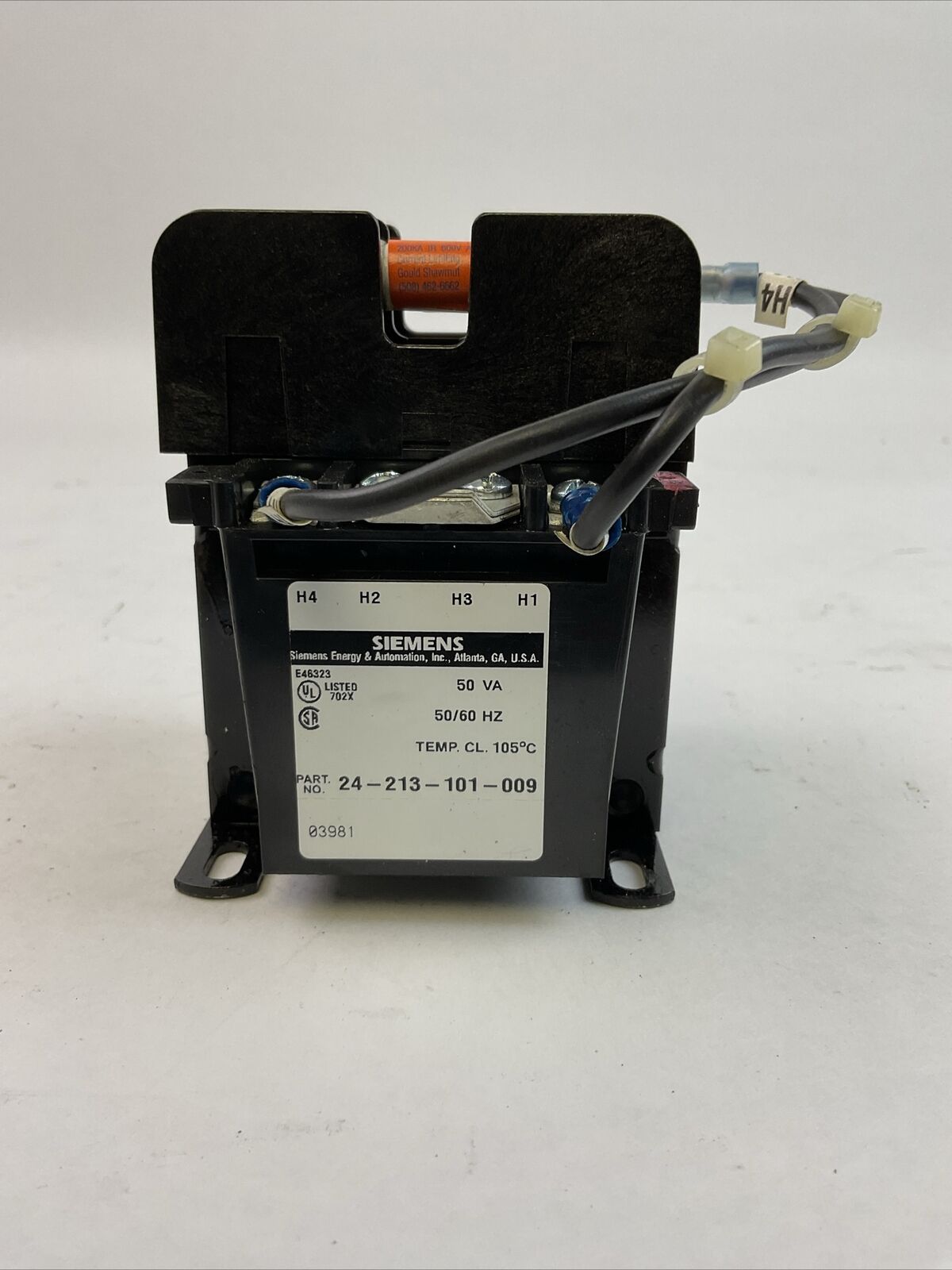 SIEMENS KT8050P B050-0749-8 24-213-101-009 50VA 50/60HZ TRANSFORMER