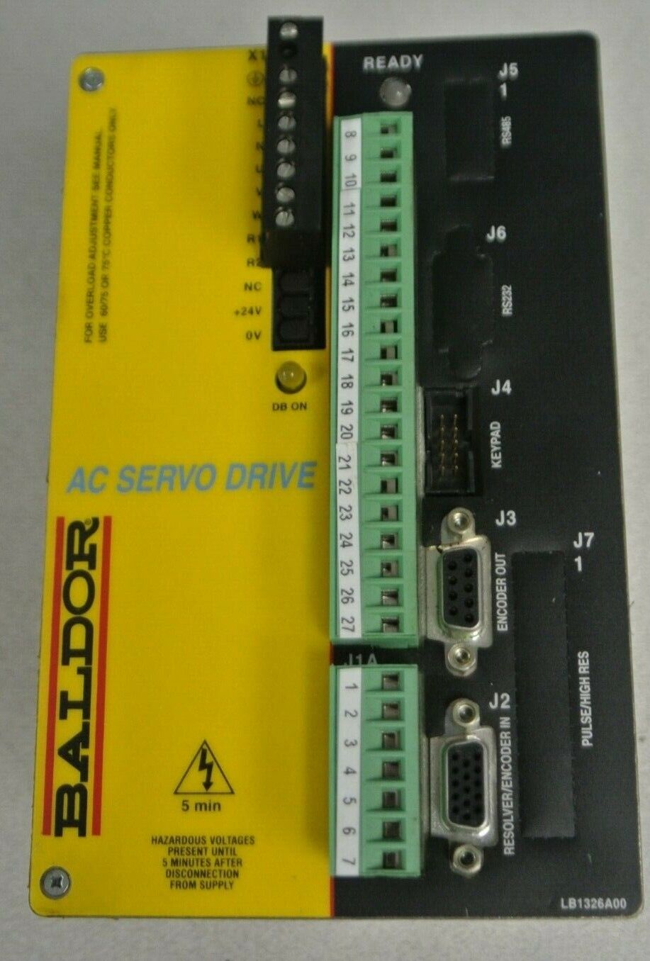 BALDOR SD26M1A05-TR AC SERVO DRIVE / 115V, 50/60Hz INPUT / 115VAC, 1000Hz OUTPUT