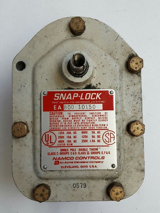 SNAP-LOCK HAZARDOUS LOCATION SNAP SWITCH No. EA800-10150