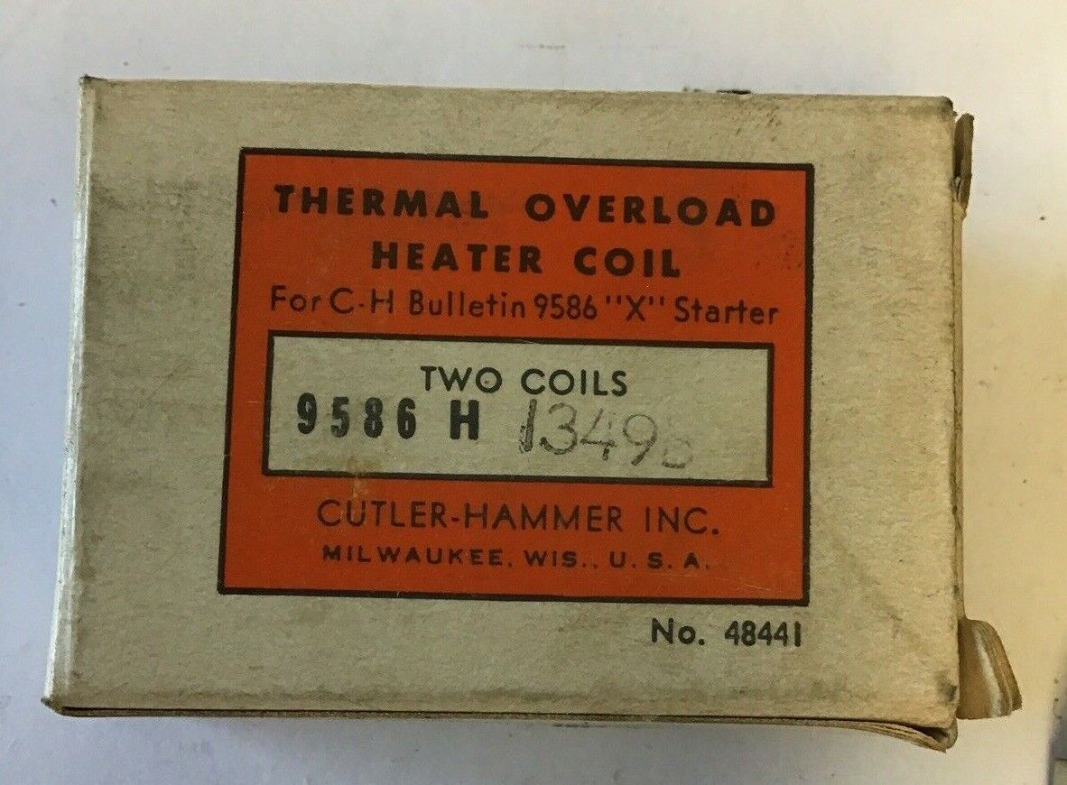 CUTLER HAMMER  9586H1349B THERMAL OVERLOAD HEATER COIL***LOTOF5***