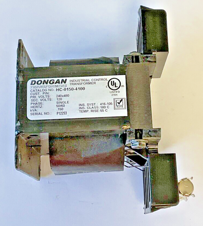 DONGAN HC-0150-4100 TRANSFORMER 240/480V 1PH 50/60HZ .150KVA