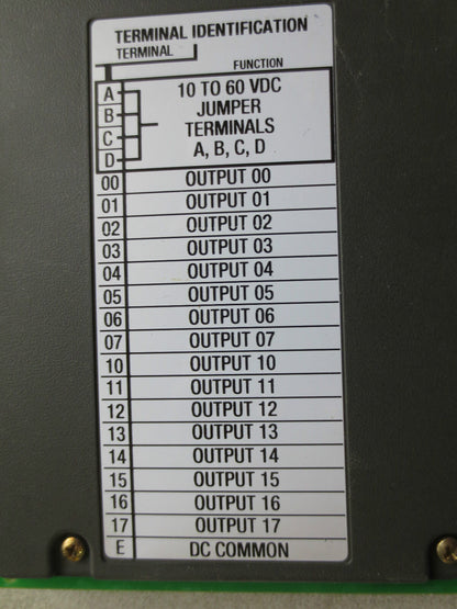 ALLEN-BRADLEY 1771-OBD/C DC OUTPUT MODULE - 10-60VDC Ser C, Rev D01