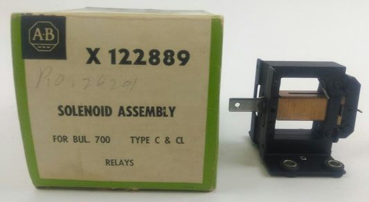 ALLEN BRADLEY X-122889 SOLENOID ASSEMBLY RELAY TYPE C +CL, BUL :700 NEW IN BOX