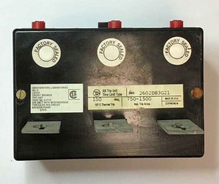 WESTINGHOUSE AB TRIP UNIT 2602D83G21 150A