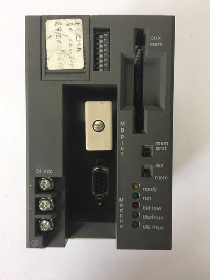 MODICON PC-A984-145 COMP 984 CPU 8K MEM 1XMB MB+ MBPLUS MODBUS 24VDC MODULE REV