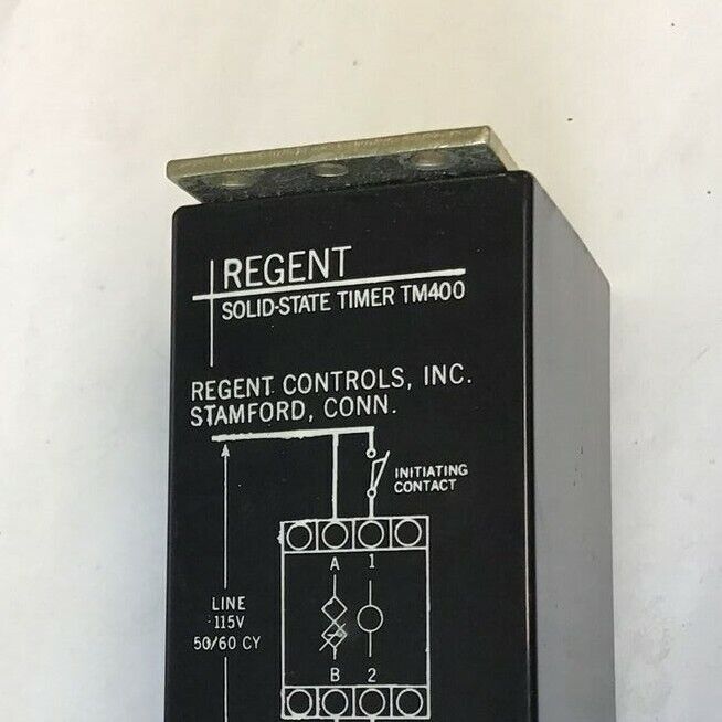 REGENT TM400 SOLID STATE TIMER 115V 50/60CY 1AMP RANGE 5SEC