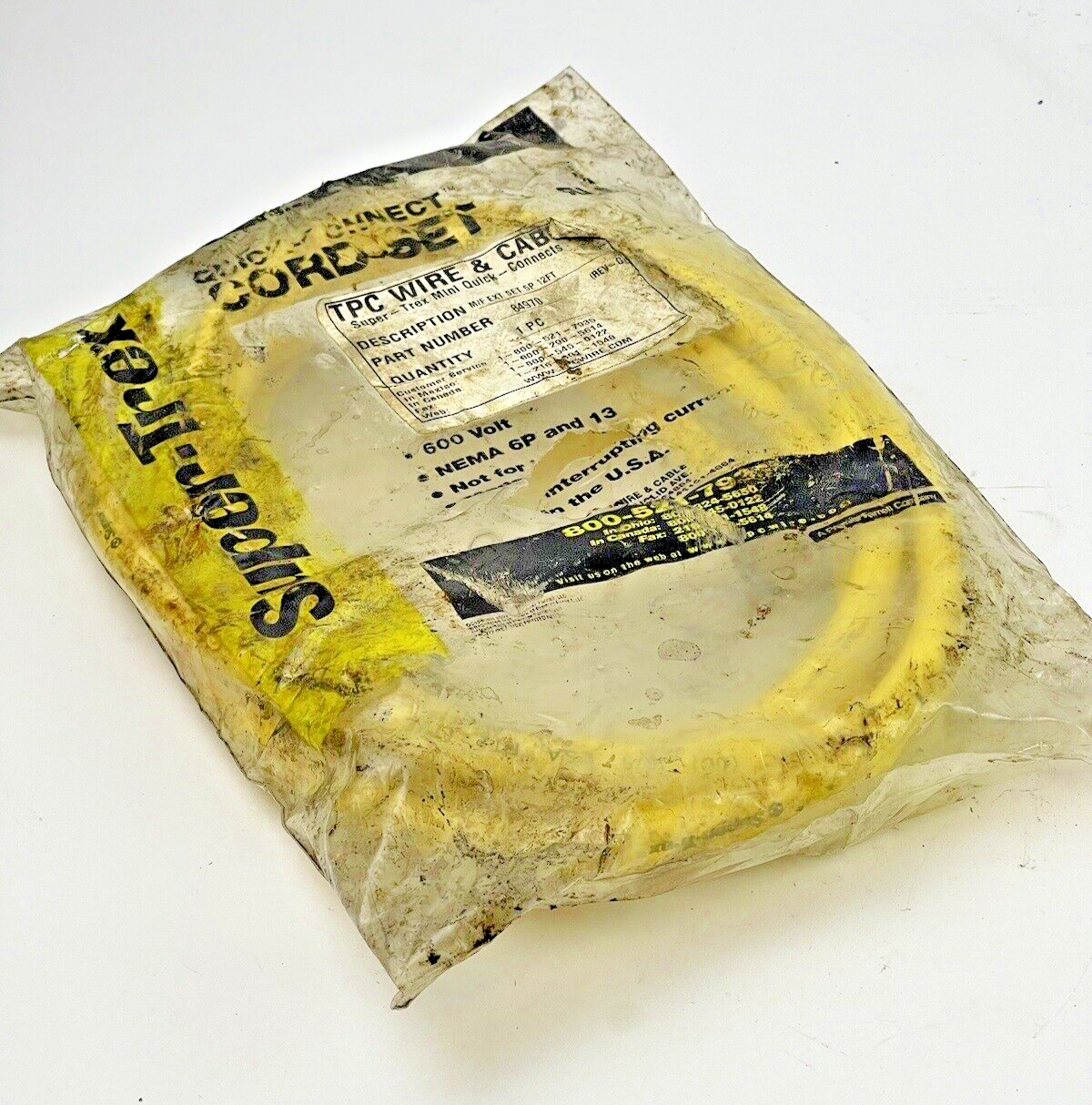 TPC/ SUPER-TREX - 84970 - M/F EXT 5P 12FT CORDSET MINI QUICK CONNECTS