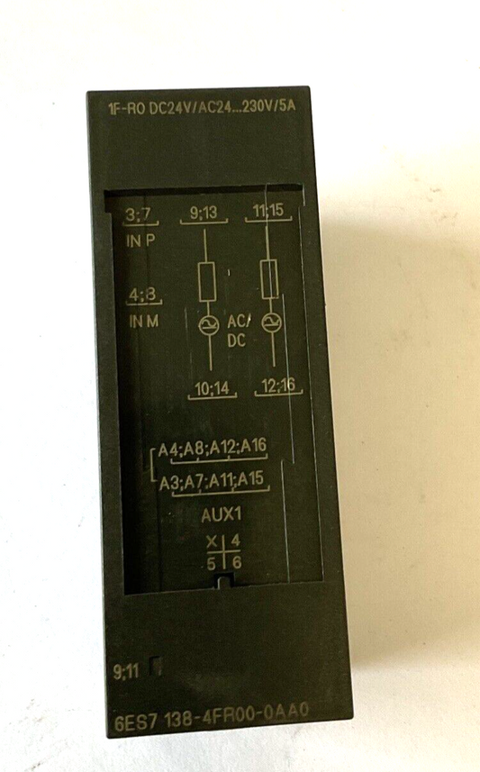 SIEMENS 6ES7 138-4FR00-0AA0 RELAY OUTPUT MODULE 230V 5A