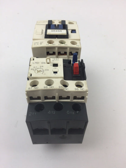 TELEMECANIQUE LC1D09BL CONTACTOR LRD05 OVERLOAD RELAY LAD4TBDL 24V