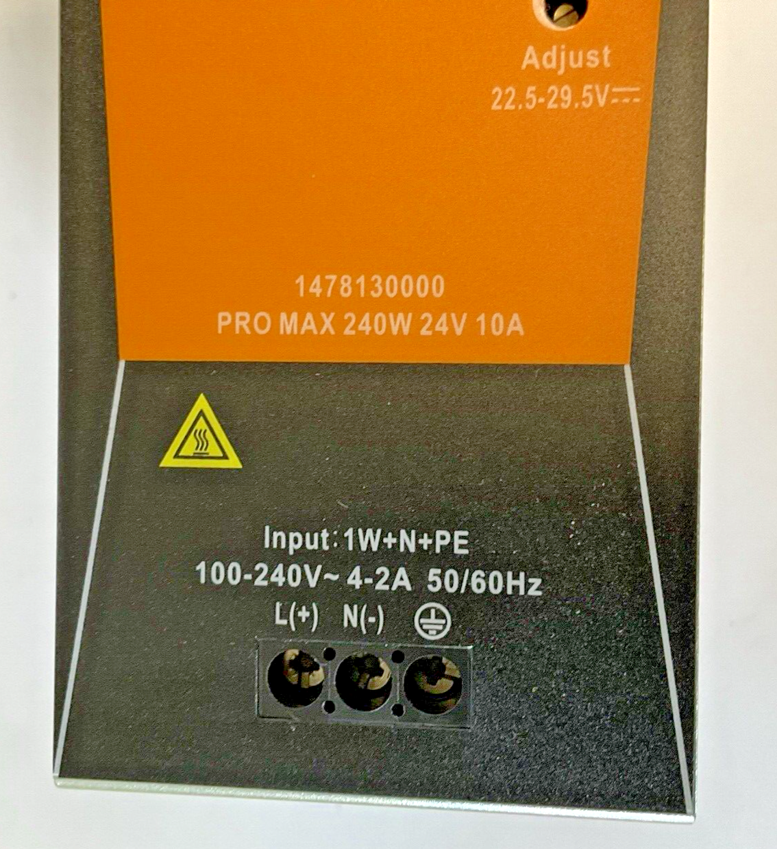 WEIDMULLER 1478130000 SWITCHING POWER SUPPLY 240W 24V 10A