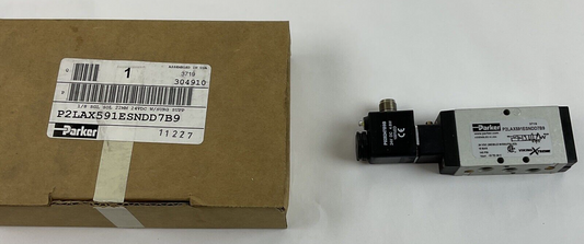 PARKER P2LAX591ESNDD7B9 AIR CONTROL VALVE 22MM 24VDC W/SURGE SUPP.