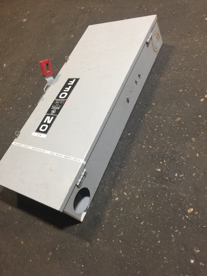 GE TH4324 SAFETY SWITCH 200A 240VAC 250VDC 60HP TYPE 1