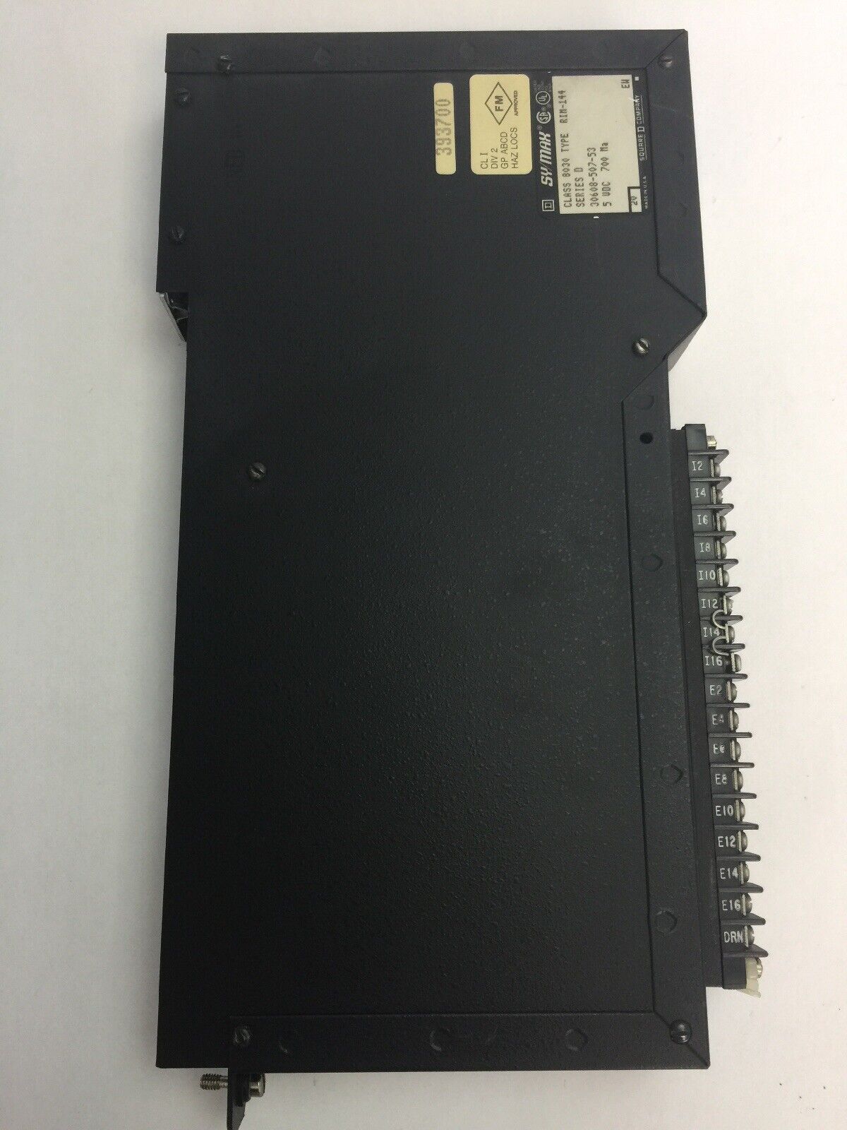 SQUARE D SY/MAX 8030 RIM-144 INPUT MODULE SER D 5 VDC 700 Ma