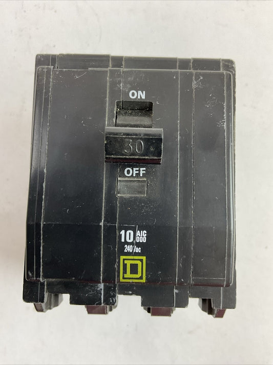 SQUARE D QOB3305237 BOLT-ON CIRCUIT BREAKER 30AMP 3POLE 240VAC