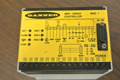 BANNER MAC 1 / MINI-ARRAY CONTROLLER / for LIGHT CURTAIN / INPUT: 16-30VDC