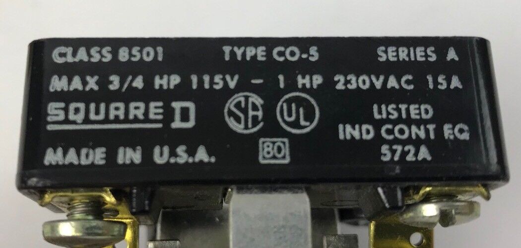 Square D 8501 CO-5  New A.C. Control Relay 230 V 60 HZ