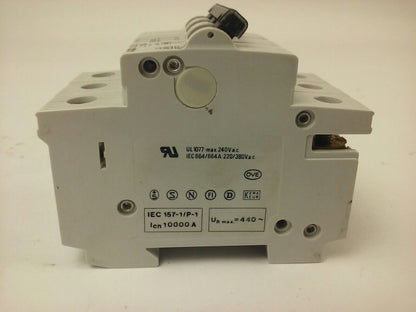 ABB, S253, L 10A, CIRCUIT BREAKER, Nr.15, 3P, 220/380VAC, MAX 240VAC, NEW, S2