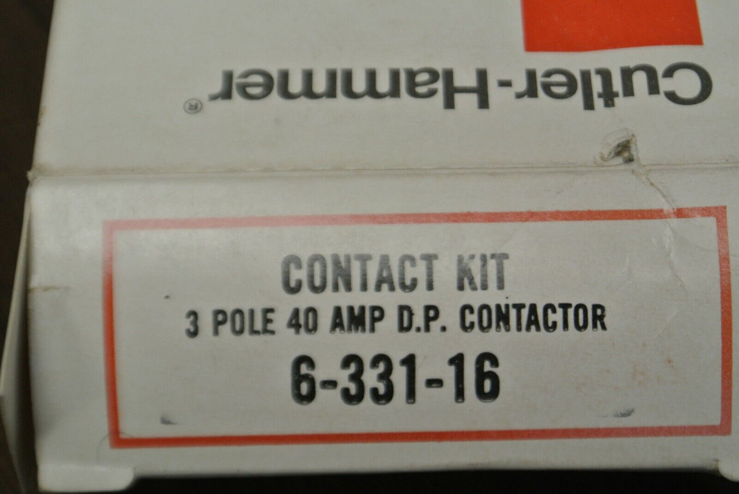 CUTLER-HAMMER 6-331-16 CONTACT KIT / 3 POLE / 40A / NEW SURPLUS