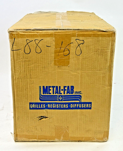 METAL-FAB **BOX OF 20** - MFFR412B - FLOOR REGISTERS - 4" X 12" - NEW IN BOX