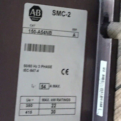 ALLEN BRADLEY 150-A54NB MOTOR CONTROLLER SER.A 50/60HZ 3 PHASE 460V 54A