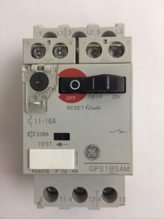 GE GPS1BSAM MANUAL MOTOR STARTER 11-16A 3PH 10HP 575V